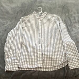 Bonobos Gray Checkered Casual Button Down Shirt